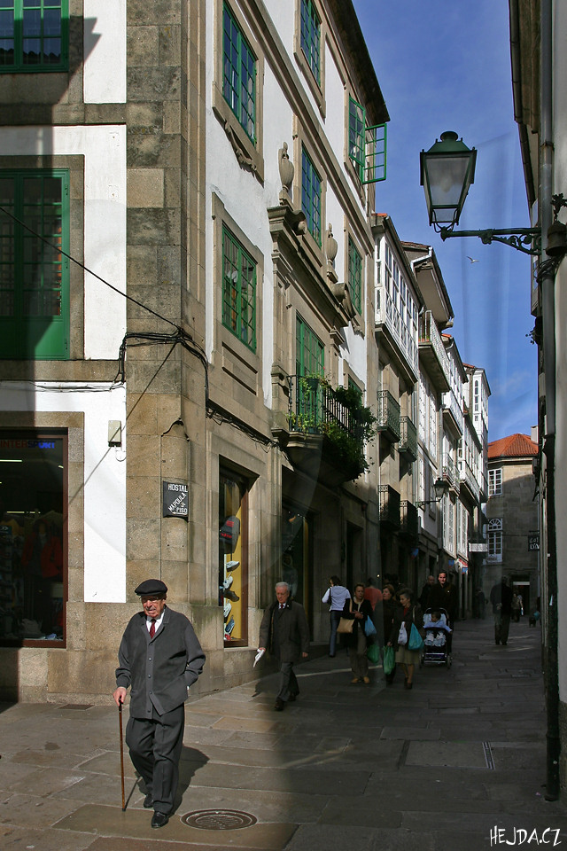 ulička v Santiago de Compostela